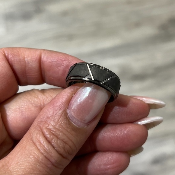 Tungsten 8 mm Gun Metal Wedding Band Ring all sizes available - Picture 3 of 7